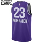 Maillot NBA Utah Jazz Lauri Markkanen Nike 2023-24 City Edition Violet Swingman - Enfant